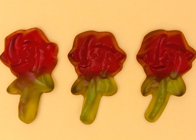 Candy soft roses three cut