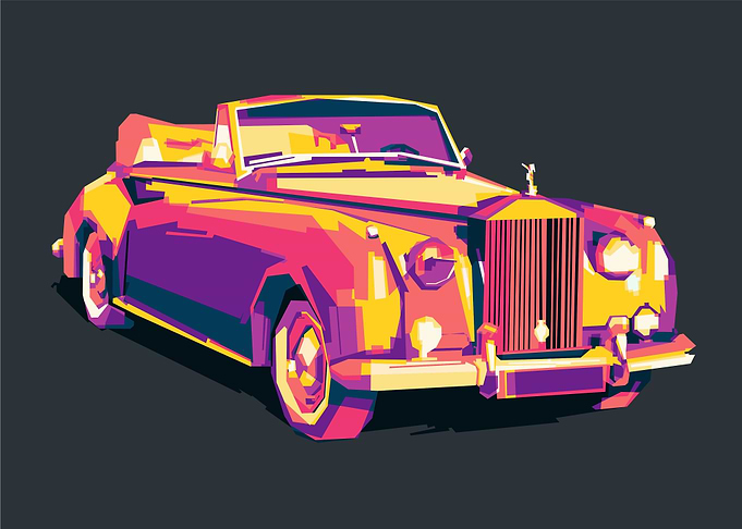 Rolls Royce Colorful