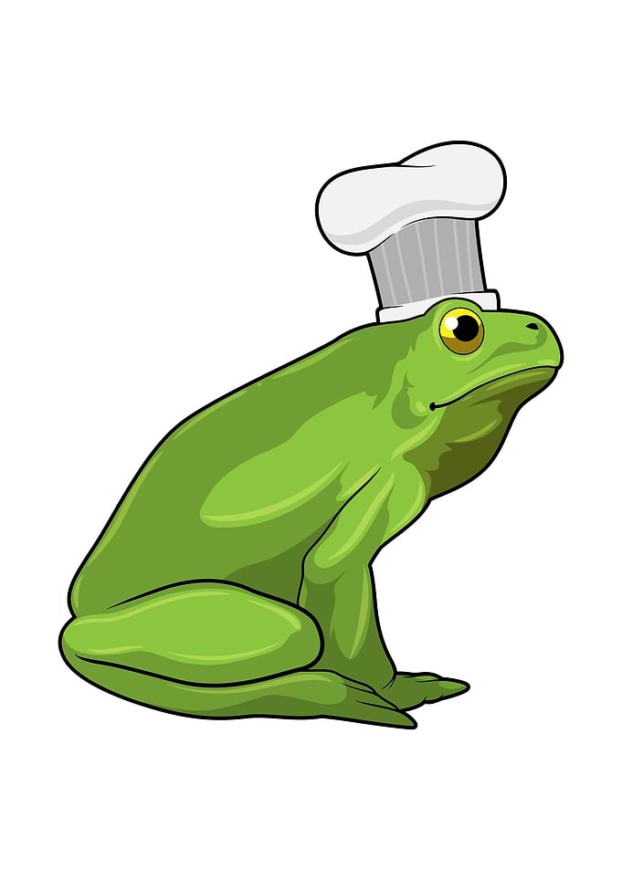 Frog Cook Chef hat