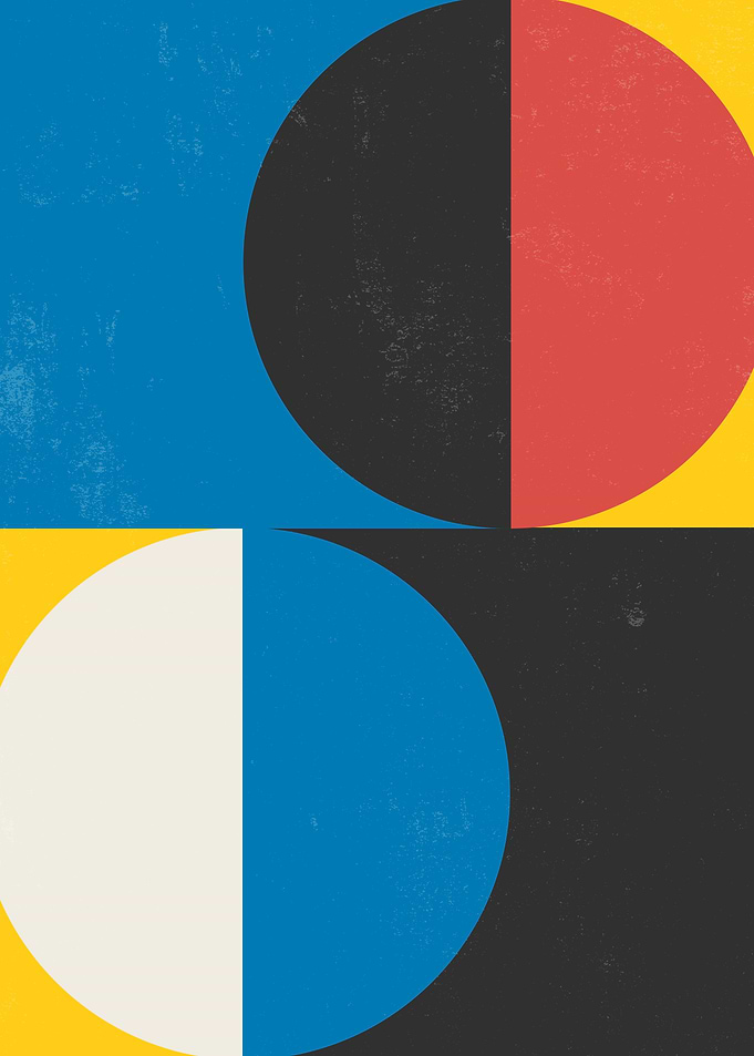 Abstract bauhaus modernart