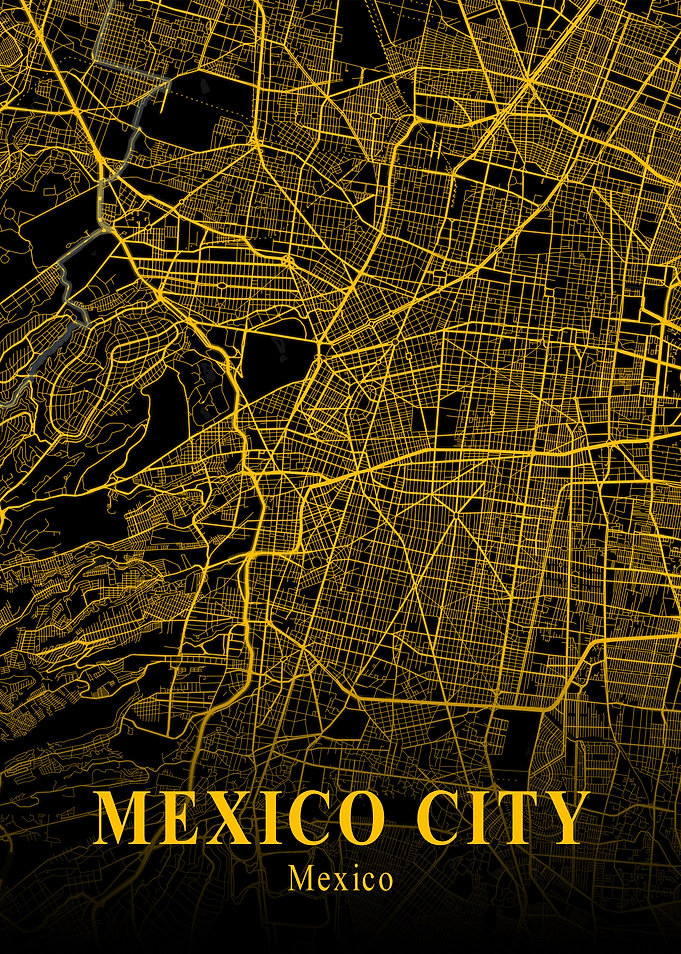 MEXICO CITY GOLD CITY MAP