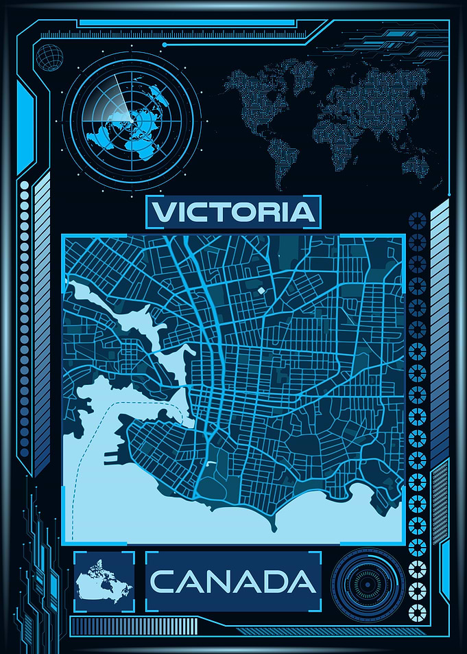 VICTORIA MAP CANADA
