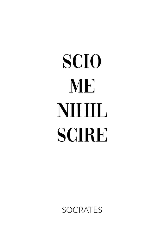 Latin Quote Socrates