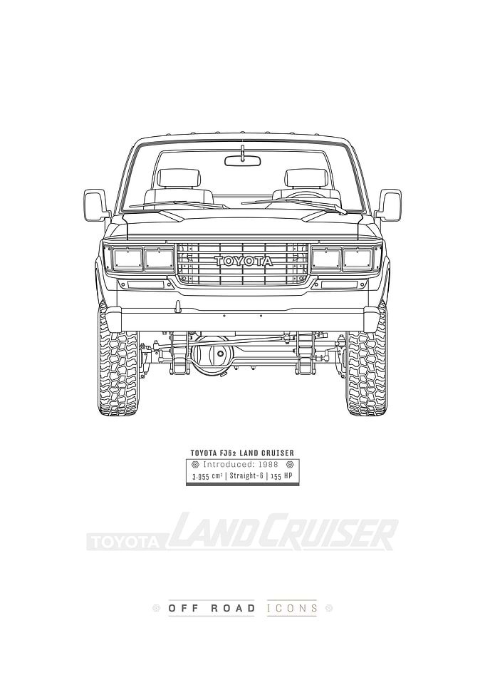 FJ62 BW