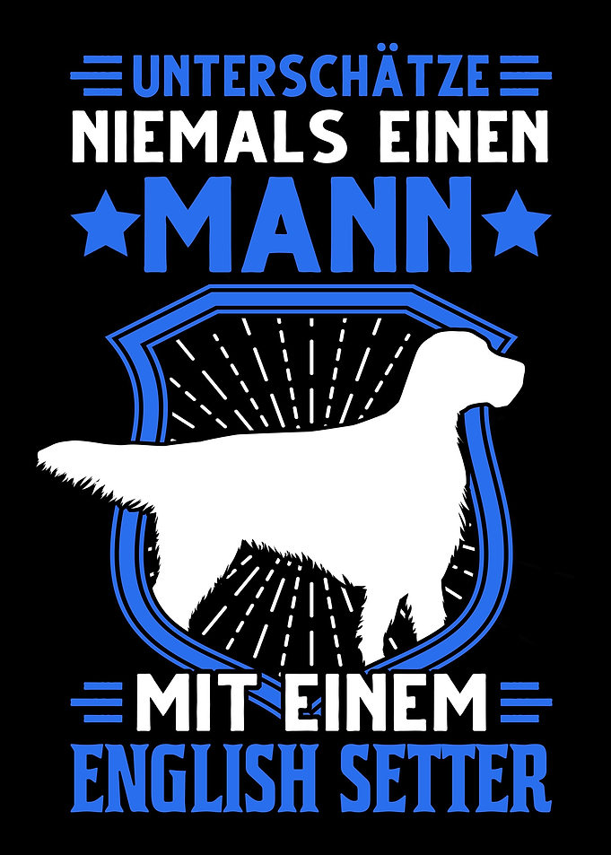 English Setter Mann Englis