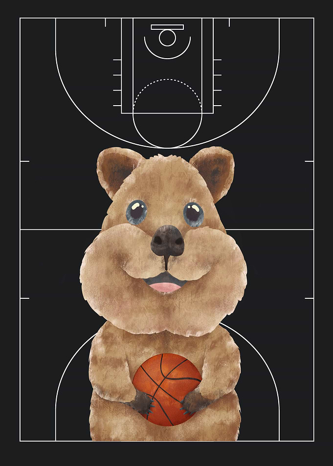 Quokka Basketball Player