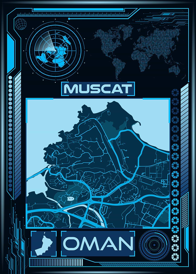 MUSCAT MAP OMAN