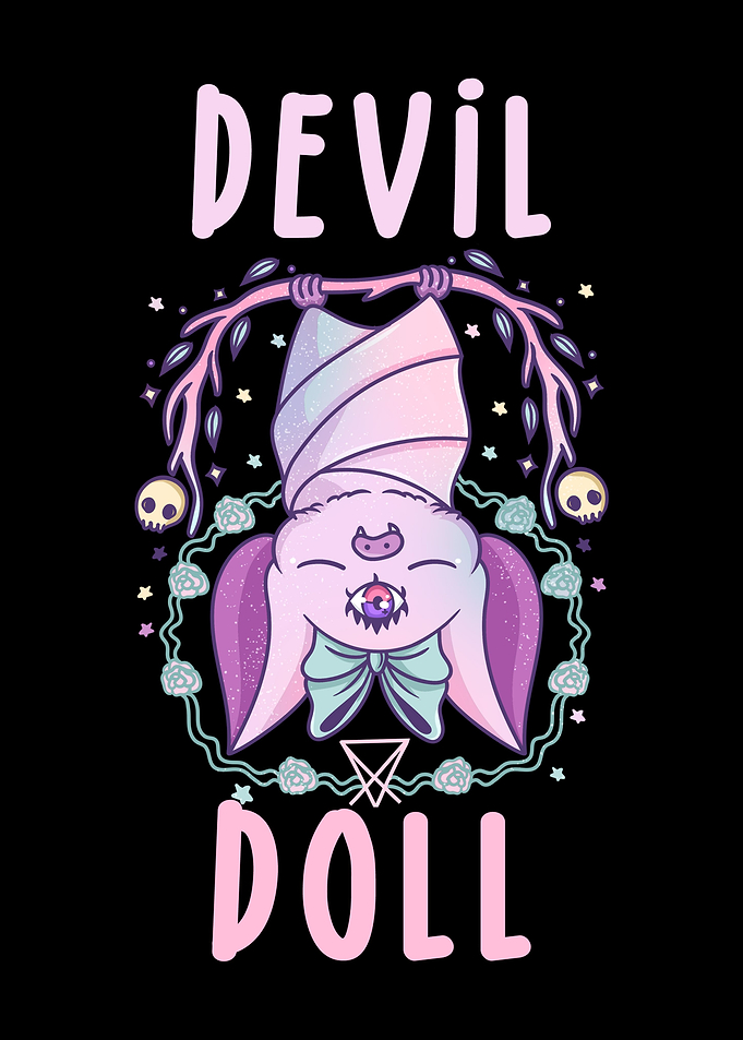 Devil Doll Goth Bat