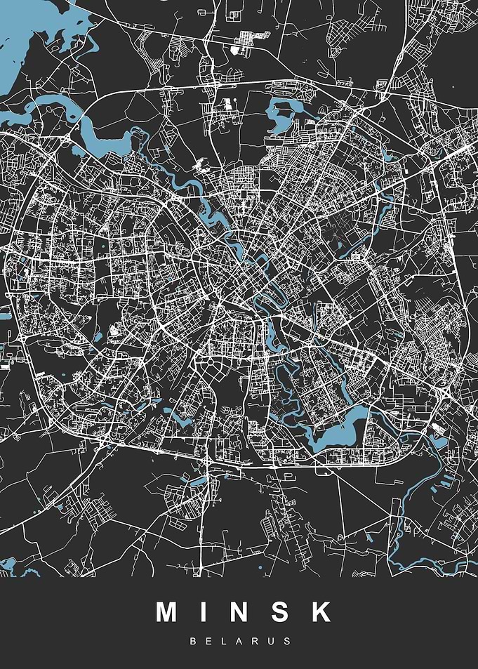 MINSK Map BELARUS