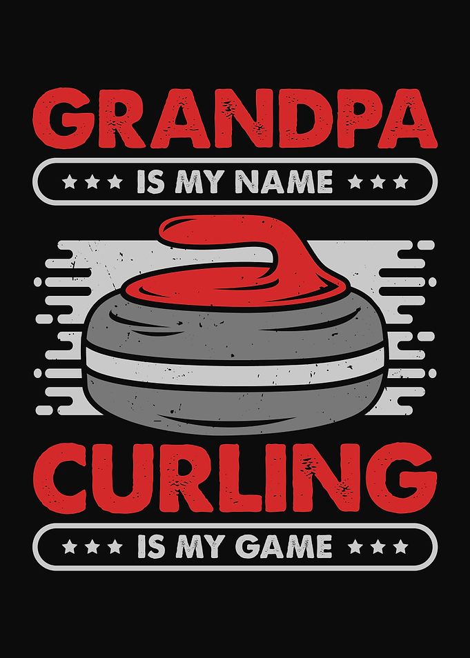Curling Grandpa Design