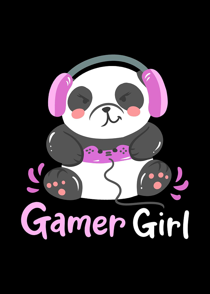 Gamer Girl Panda