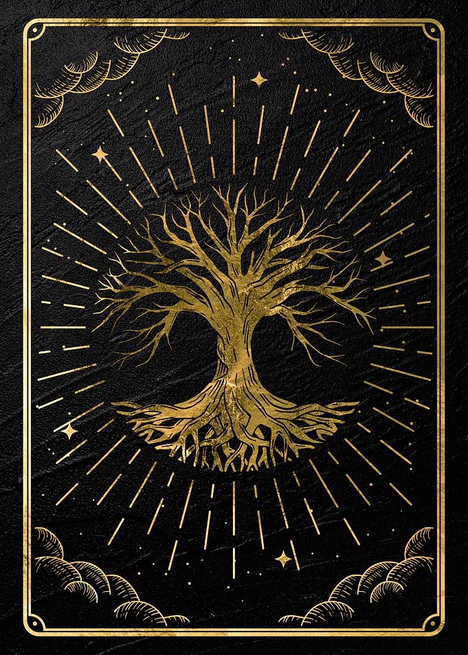 Gold Mystical Tarot