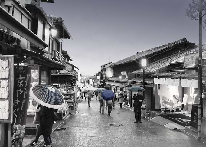 Rainy Kyoto