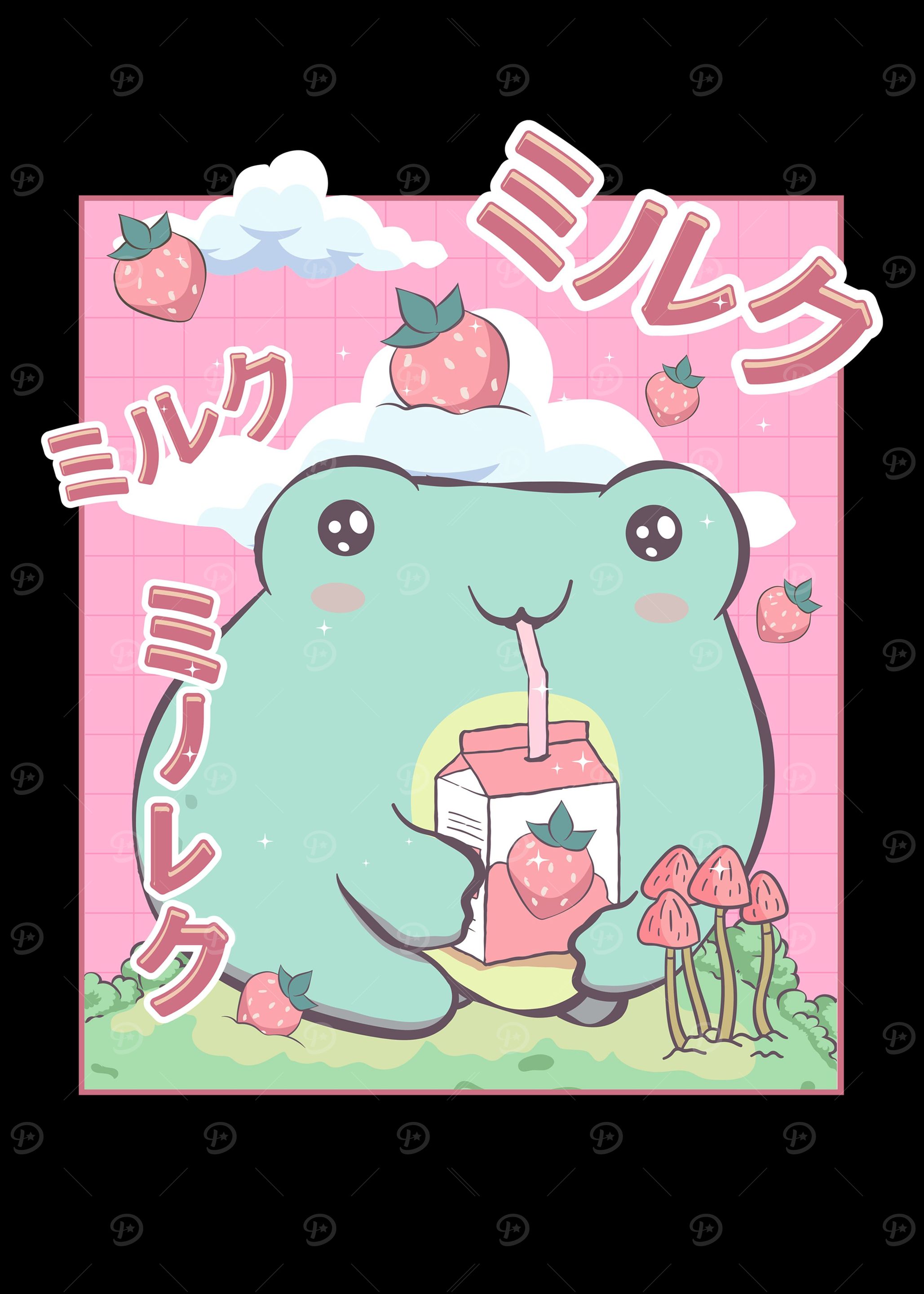 Cottagecore Kawaii Frog