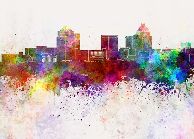 Greensboro skyline