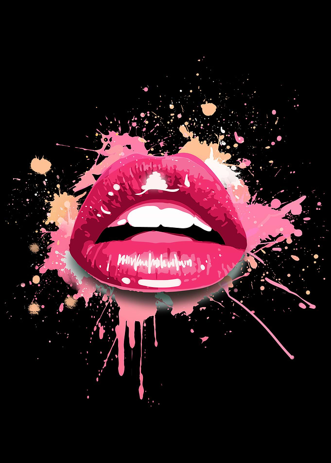 Woman Lips abstract
