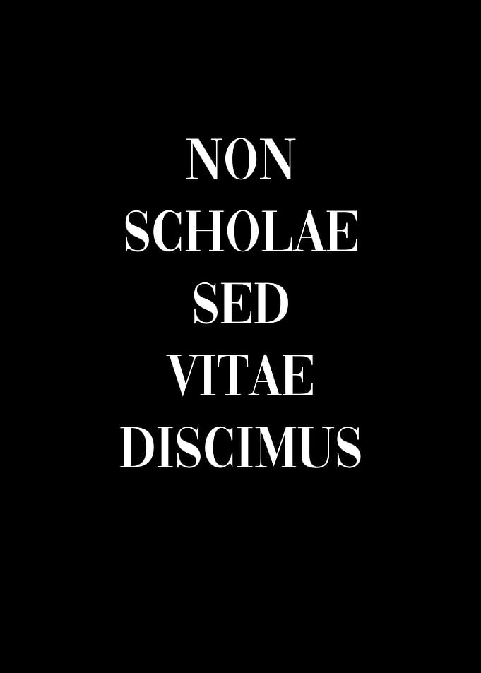 Latin Quote Learn Life