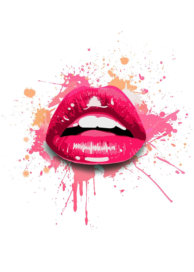 Sexy Woman Lips abstract
