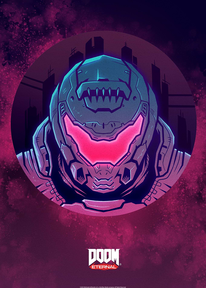 Doom Slayer Purple
