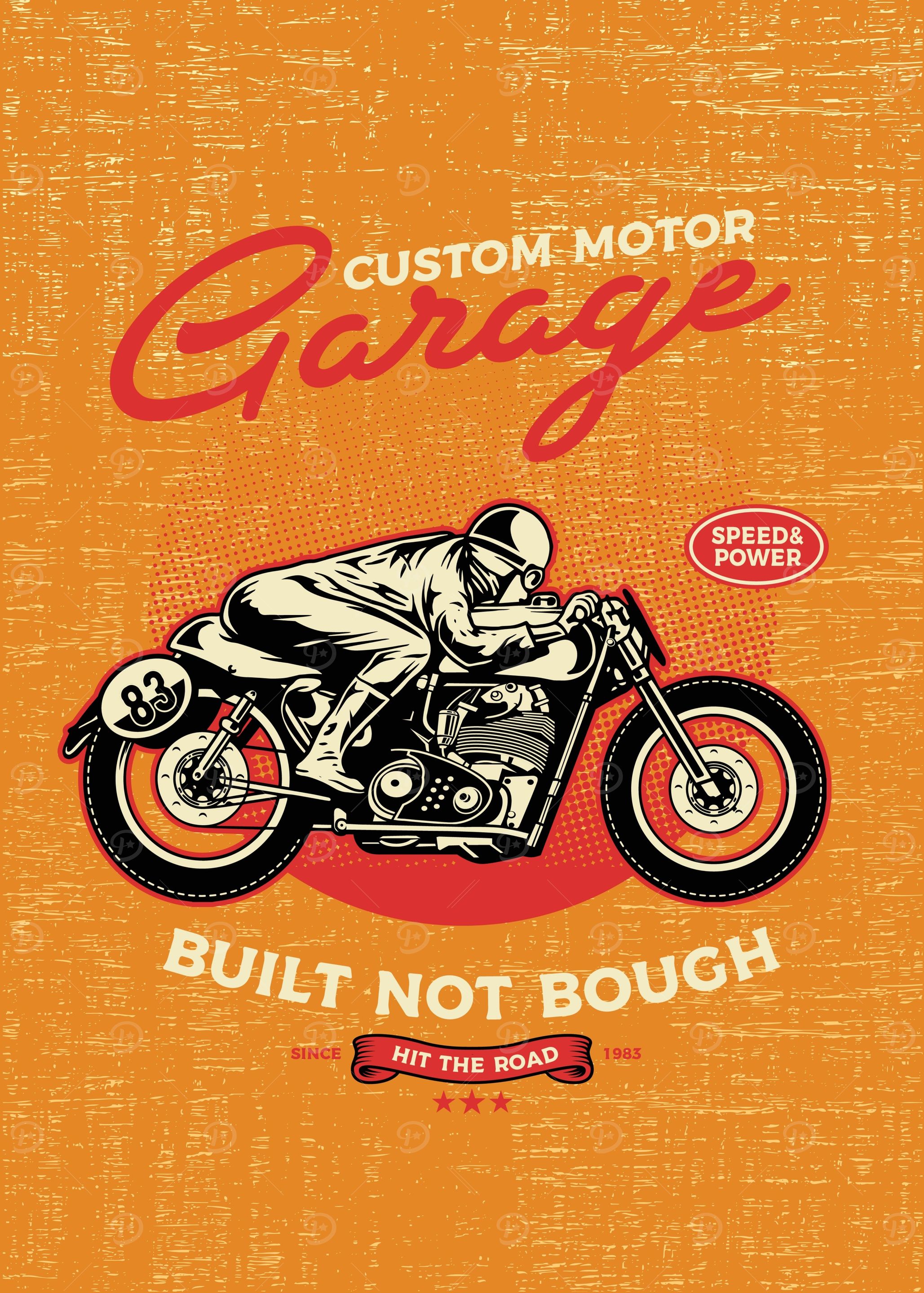 VINTAGE GARAGE MOTORCYCLE