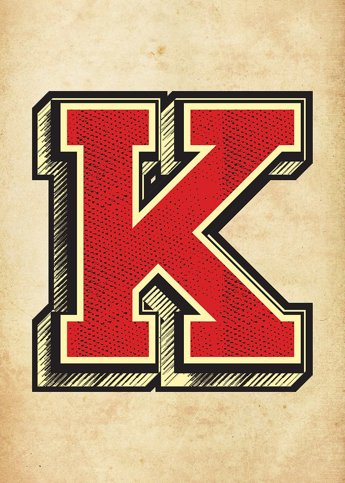 Vintage Letter K