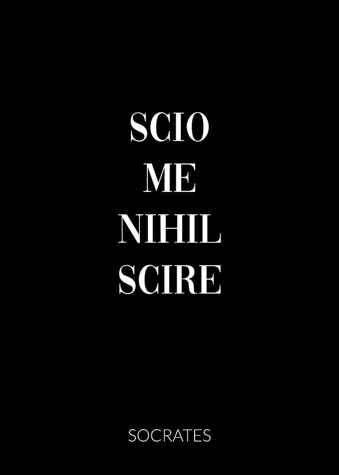 Latin Quote Socrates Know