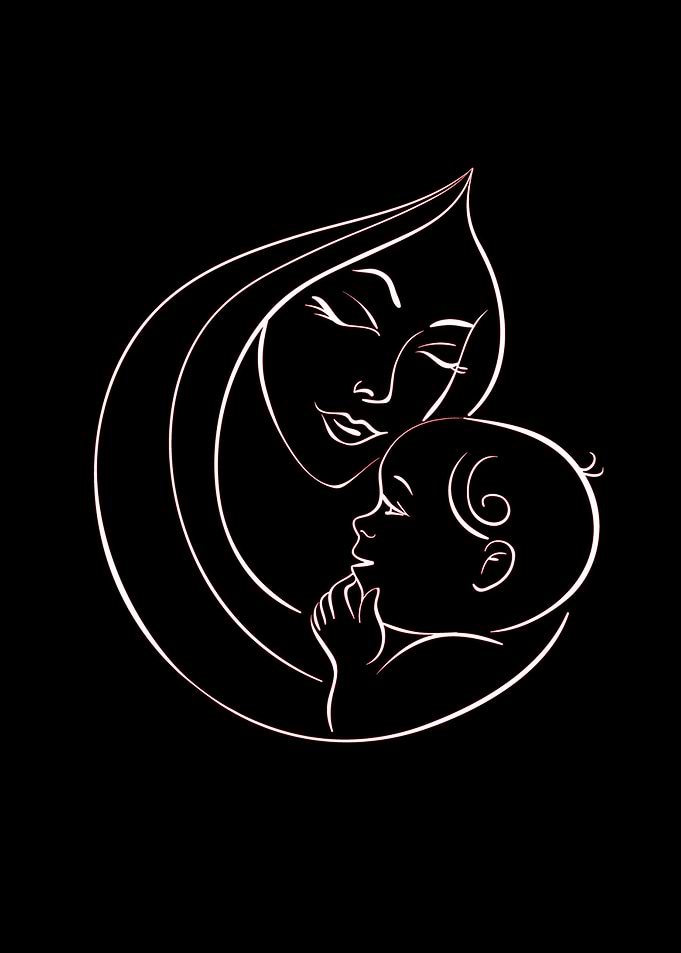 mom and baby minimalist