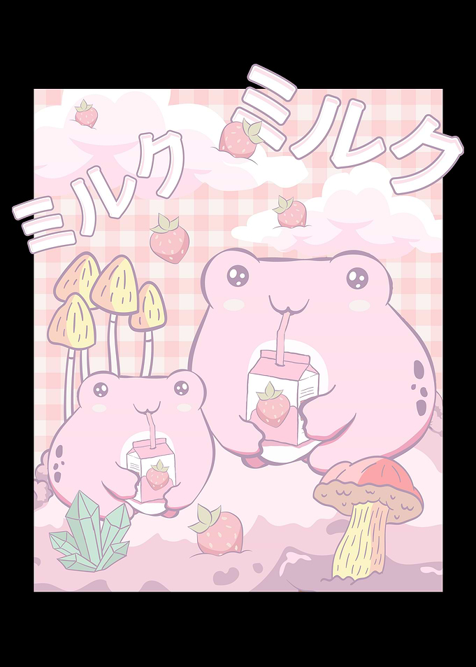 Cottagecore Kawaii Frog