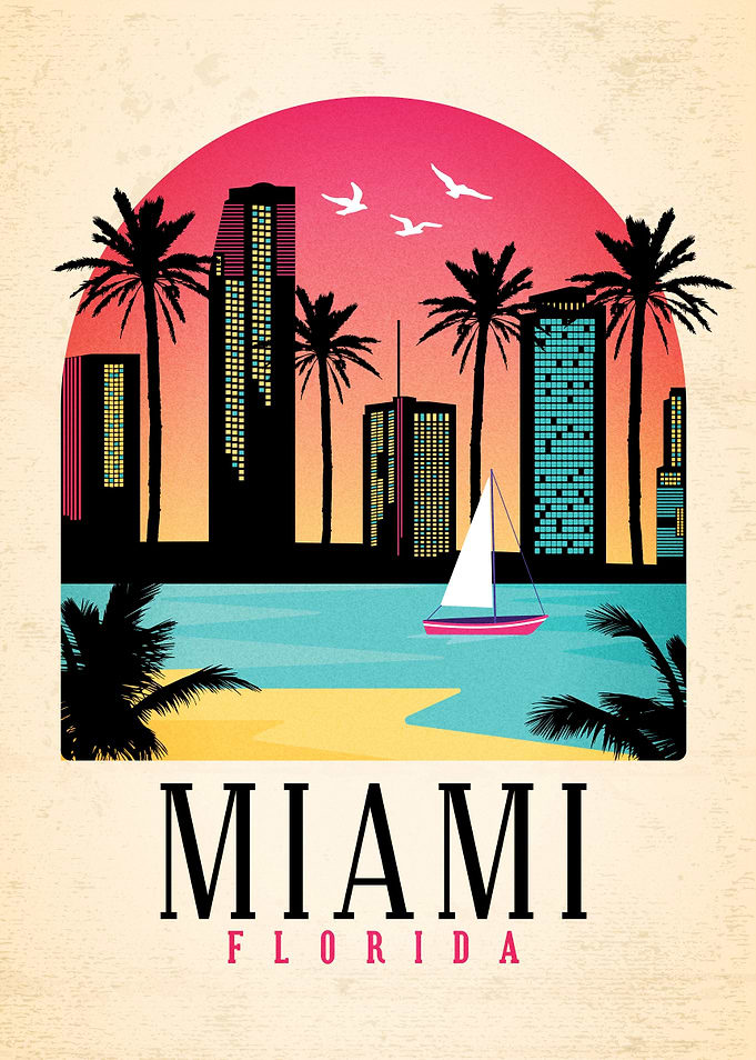 Sunset in Miami
