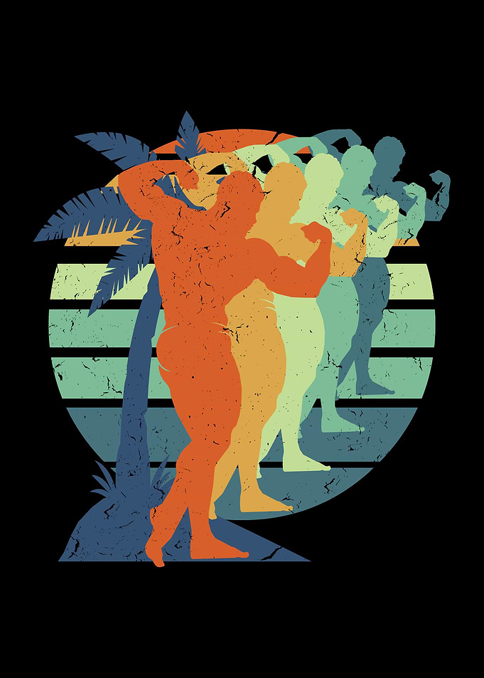 Retro Bodybuilder Vintage