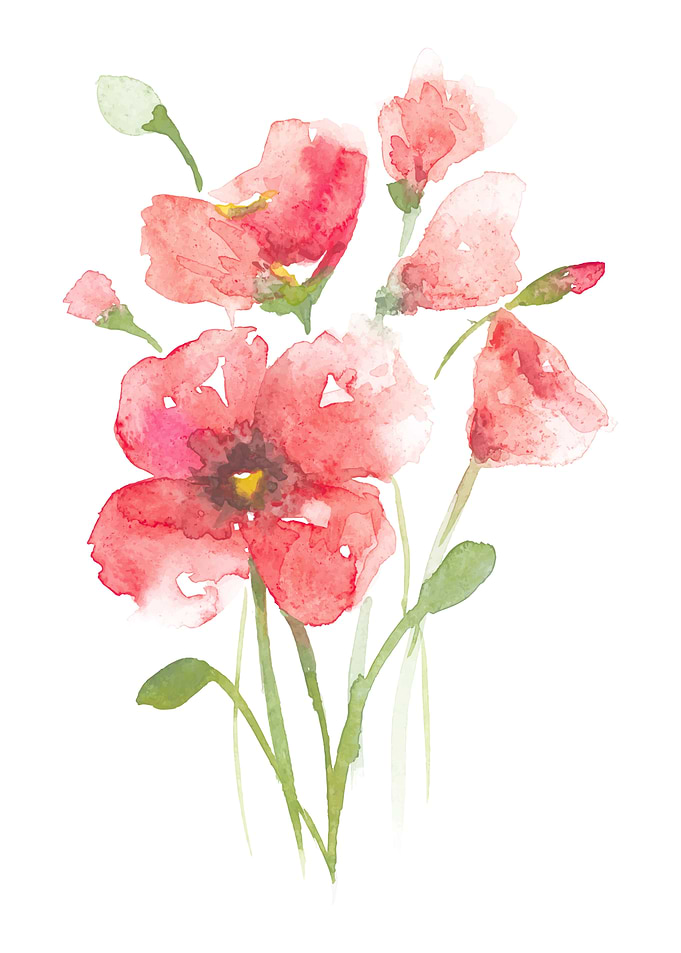 Cute Pink flower modernart