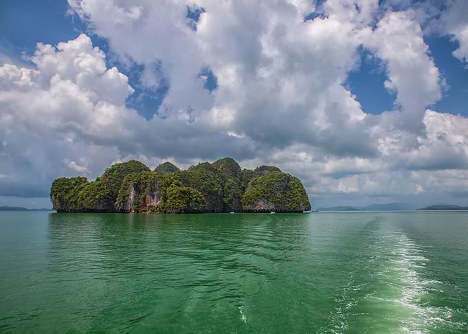 Green island, exotic view