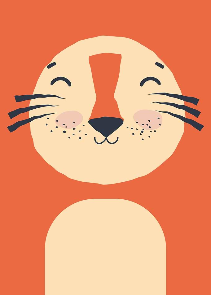 Cute Animal Kids Tiger
