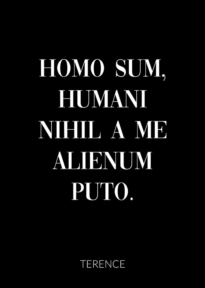 Latin Quote Terence Human