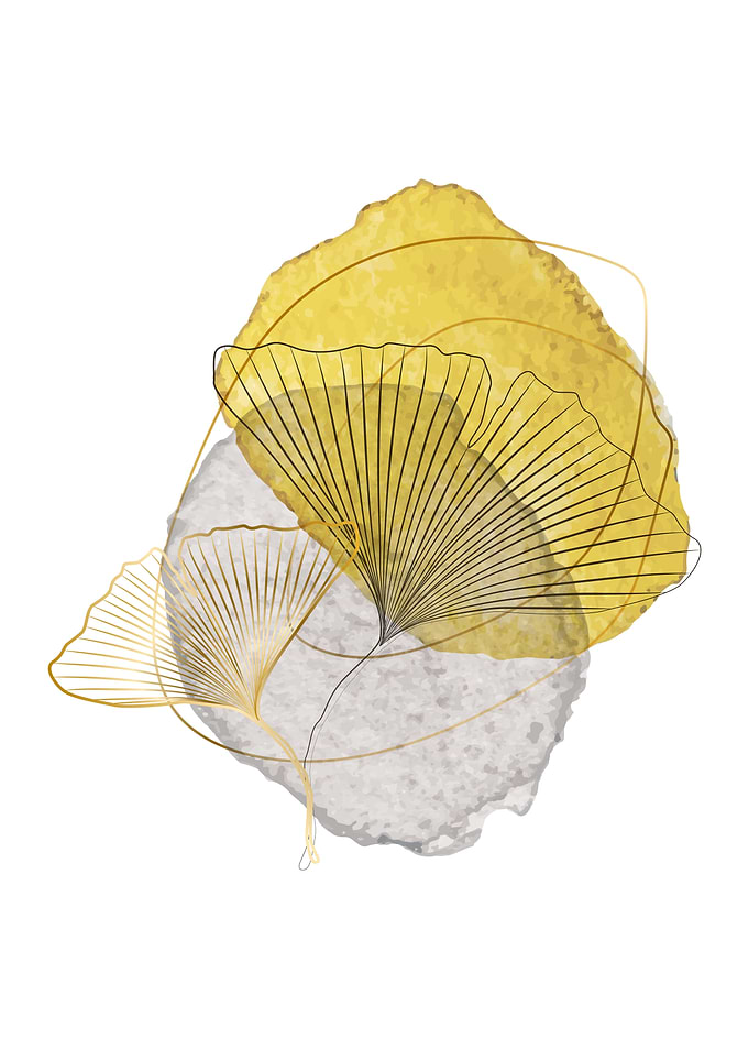 Tropical contemporary leaf