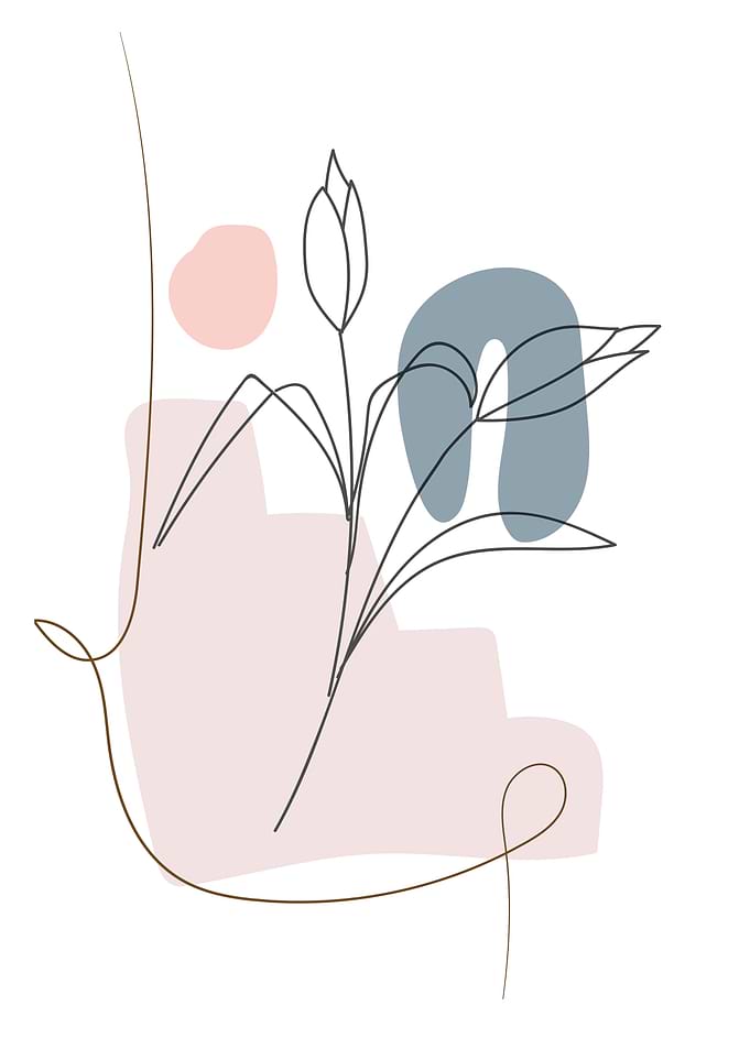 Scandinavian floral line