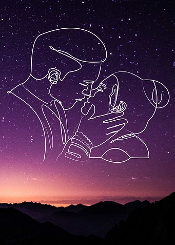 A Romance Couple in Galaxy