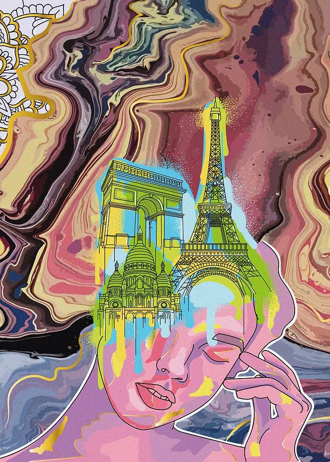 Parisian girl art