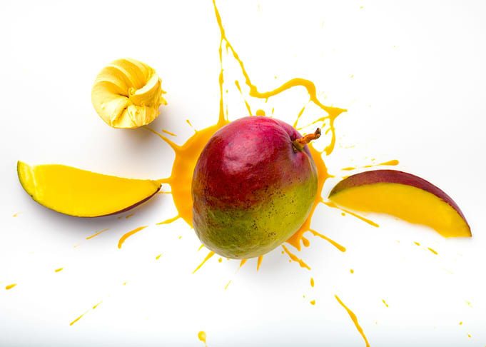 Artsy Squashed Mango Slice
