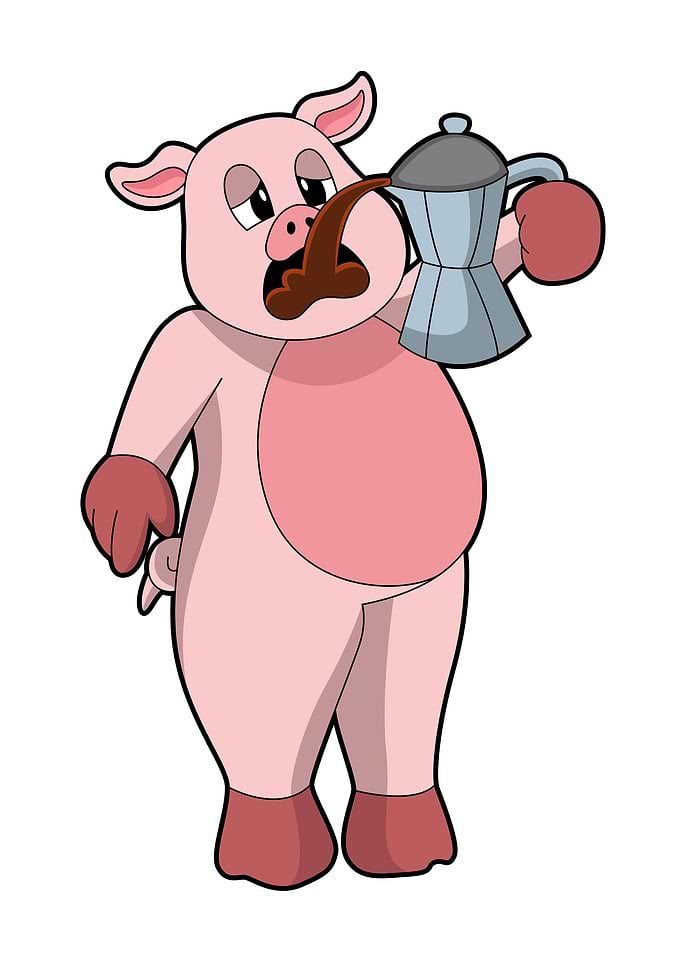 Pig Coffee Coffee pot