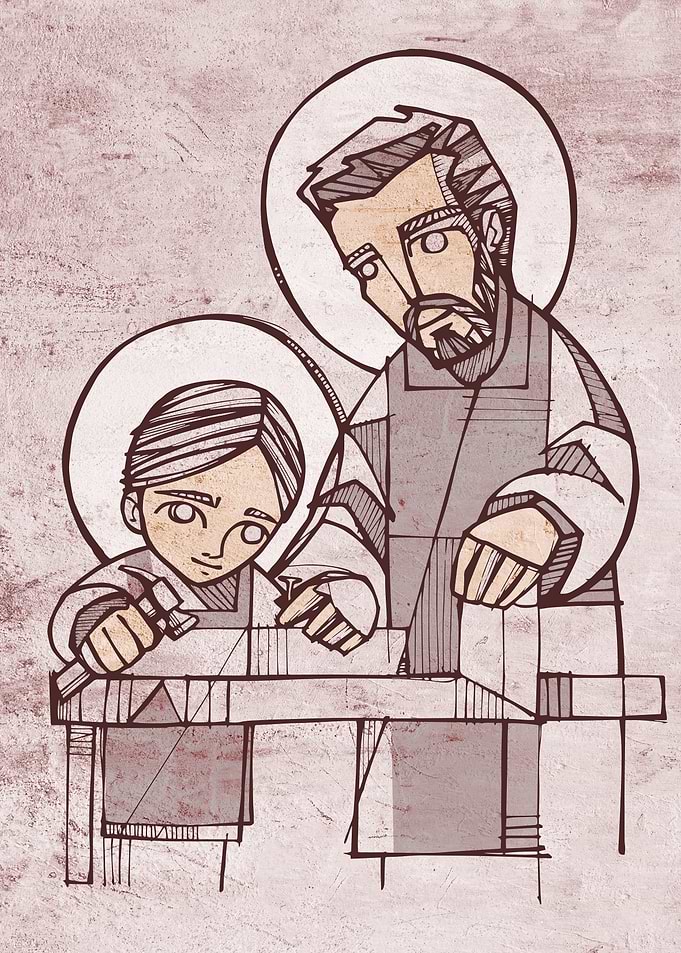 Saint Joseph and Jesus