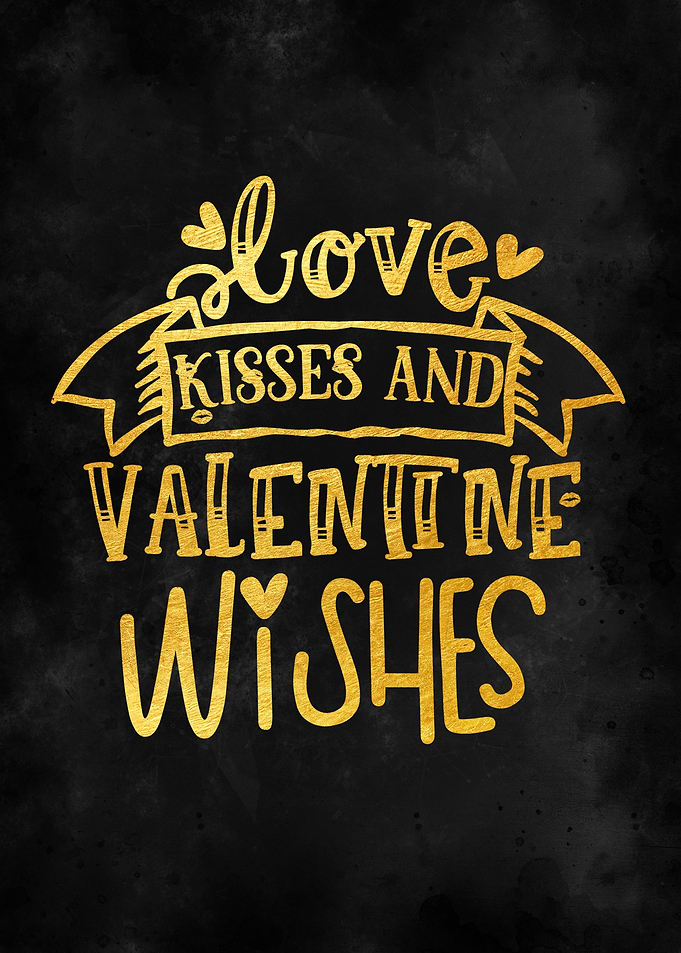 Love kisses and valentine