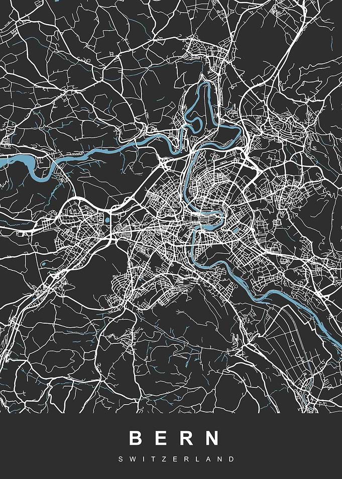 BERN Map SWITZERLAND