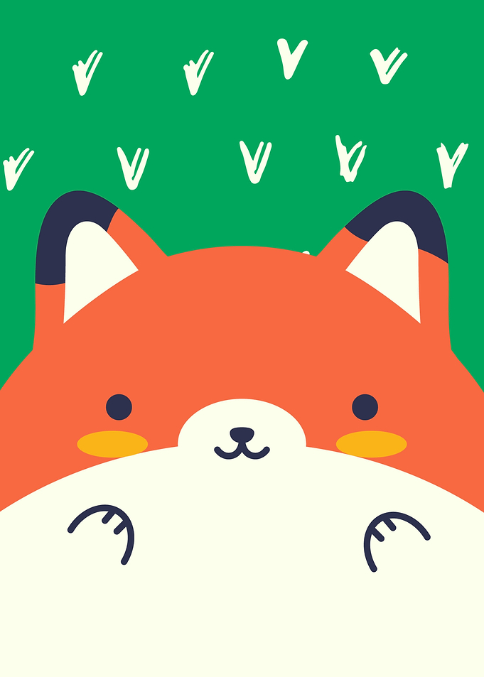 Cute Animal Kids Fox