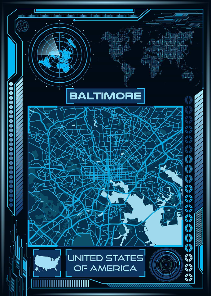 Baltimore Map USA