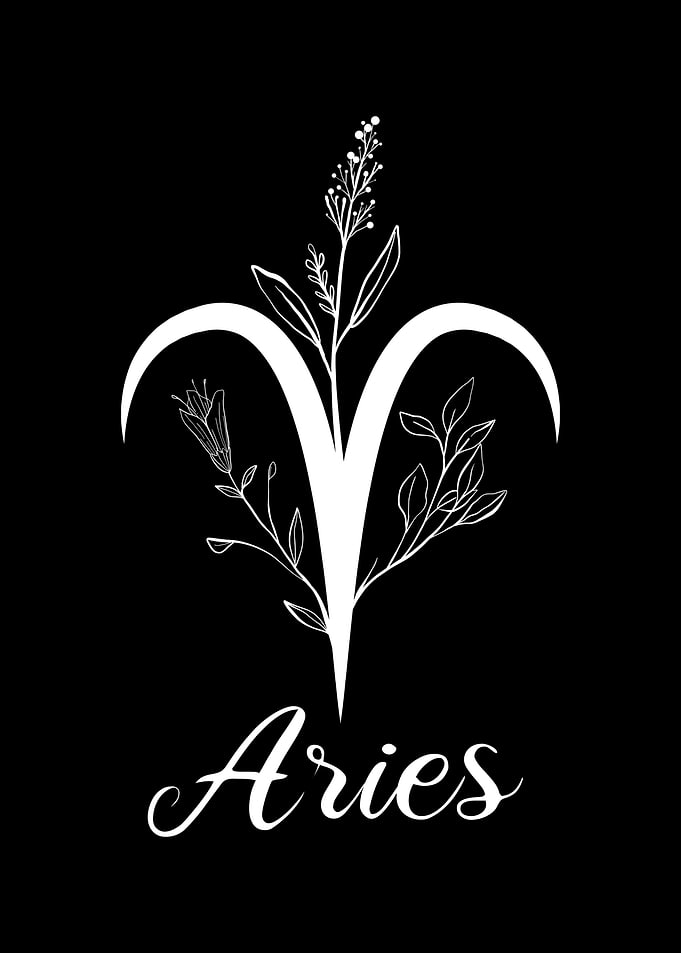 Cottagecore Aries Sign