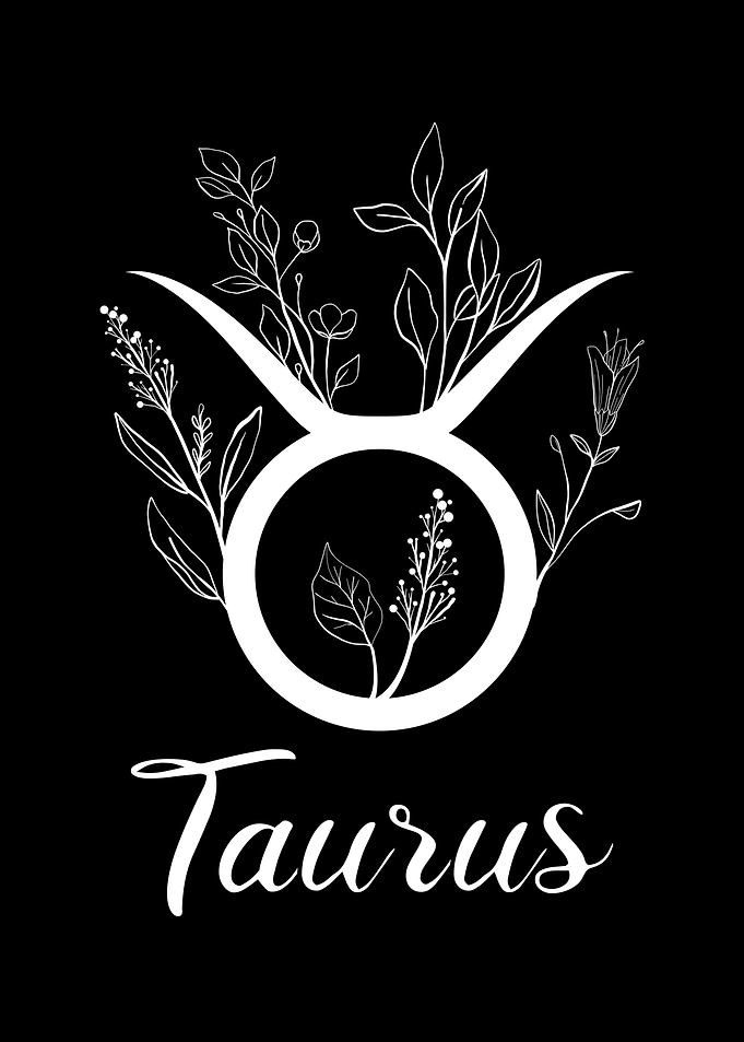 Cottagecore Taurus Sign