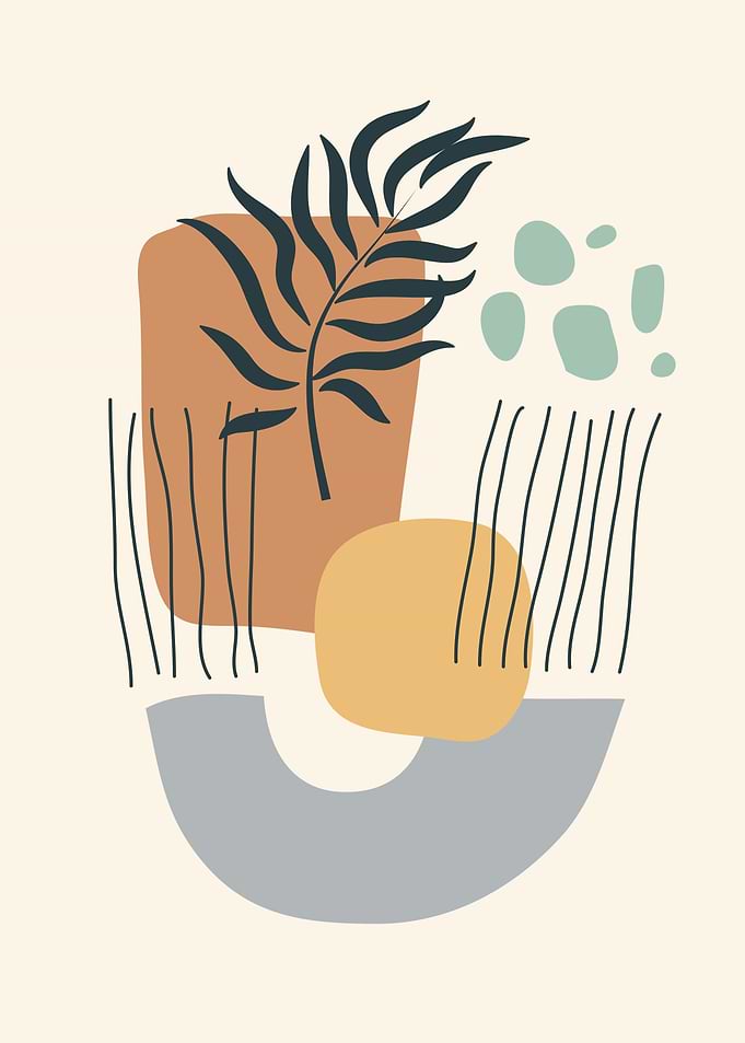 Tropical leaf aestheticart