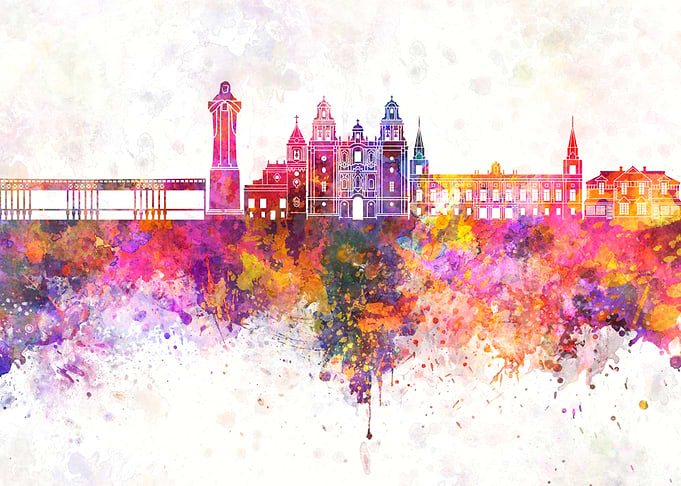 Huelva skyline