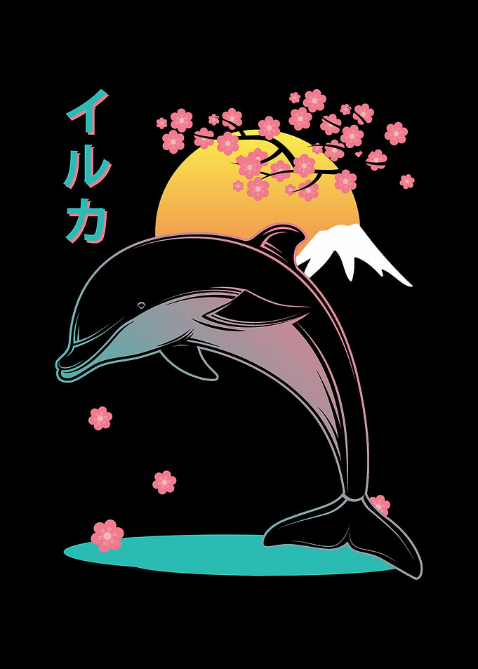 Dolphin Japan Aesthetic
